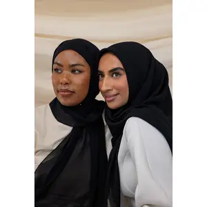 VELA Black Signature Chiffon Hijab