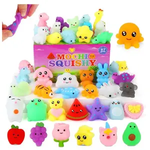 27pcs Mochi Squishy Toys – Mini Kawaii Squishies for Kids, Party Favors, Birthday & Easter Gifts, Fidget & Sensory Toys, Classroom Prizes, Pinata Goodie Bags, Xmas Stocking Stuffers