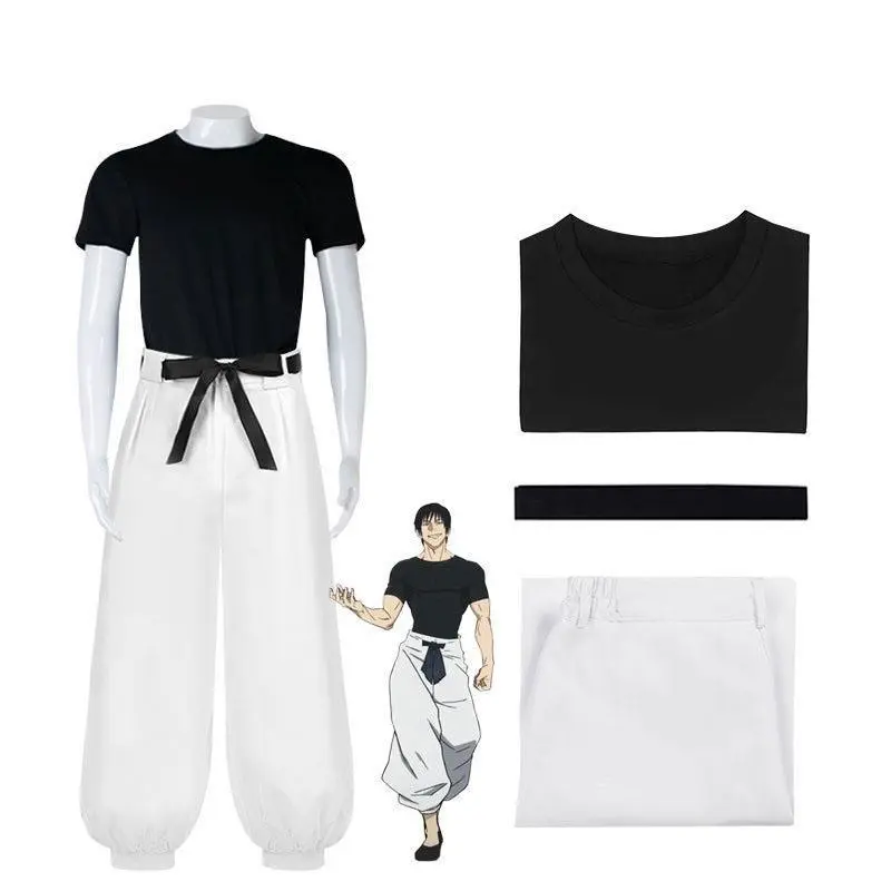Anime Jujutsu Kaisen JJK Fushiguro Toji Cosplay Costume, Men's Role-Play Uniform for Halloween Party (Toys & Hobbies DIY Specialty Supplies), Menswear