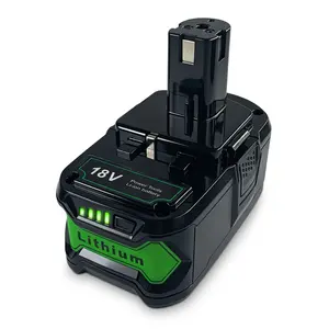8000MAh Replacement Ryobi 18V Batteries with Indicator Light for Li-Ion MAX P102 P103 P104 P105 P107  P109 P108 P122 Series Power Tools
