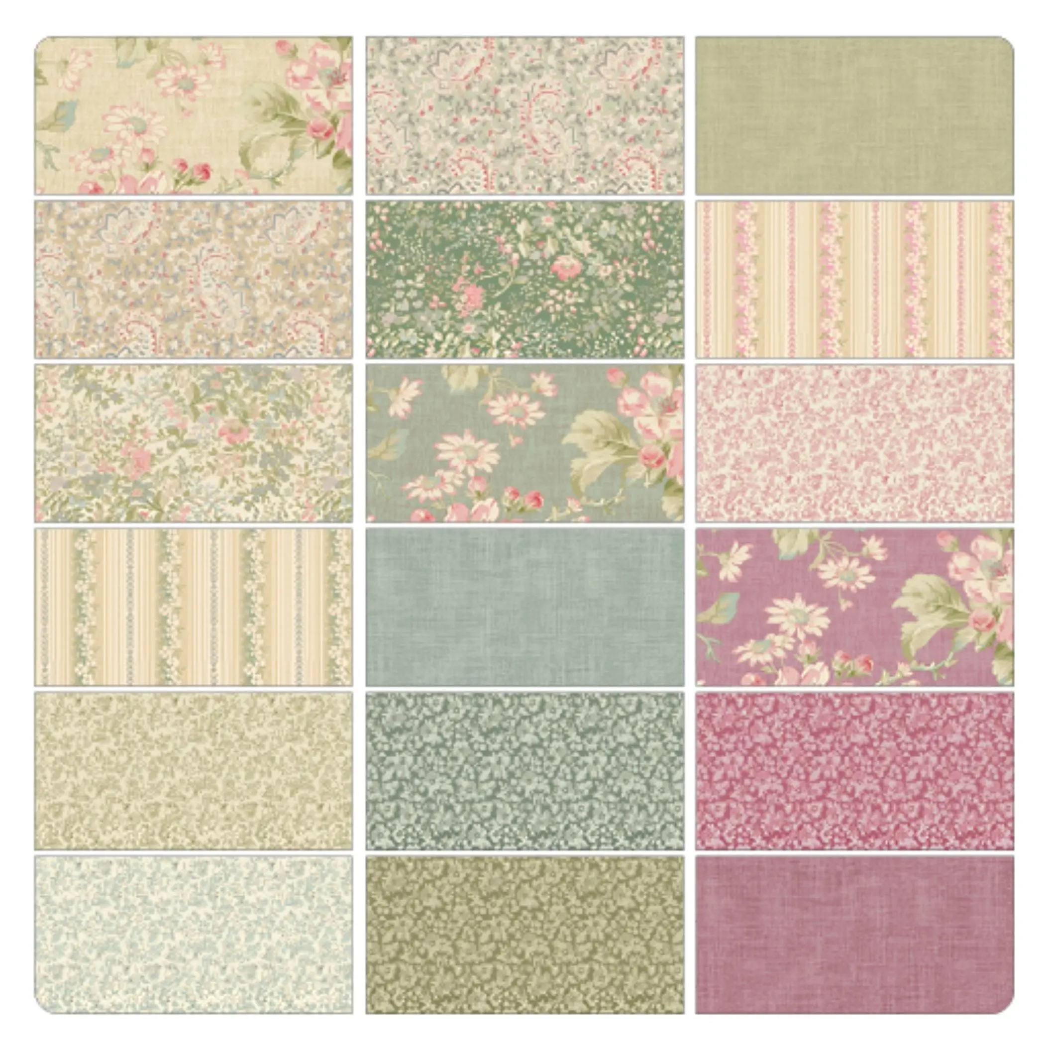 Benartex Beloved 10 Inch Precut Cotton Fabric Squares – 42 Pieces