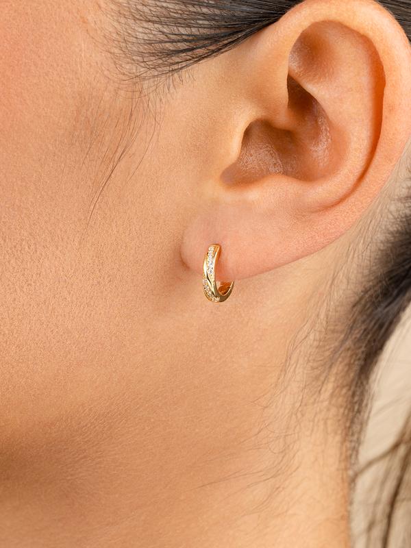 Sterling Silver Adelise Micro Hoops