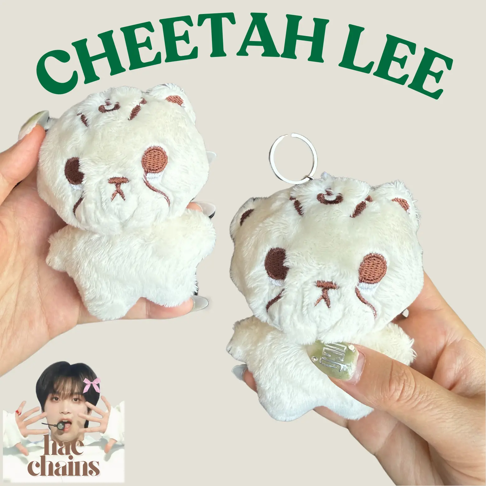 NCT Dream NCT 127 Mark Lee Plush Keychain Cheetah Lee Plush Doll