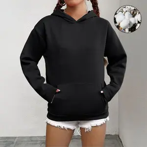 Hooded Sweatshirt Vintage-Washed Hoodie Streetwear Unisex Hooded Jacket Men's Soft Casual Fashion Top Solid Color Long Sleeve 50%Cotton50%Polyester