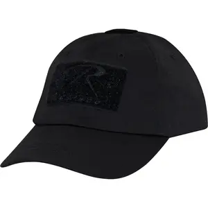 Black - Tactical Operator Loop Baseball Cap, Adjustable, Unstructured