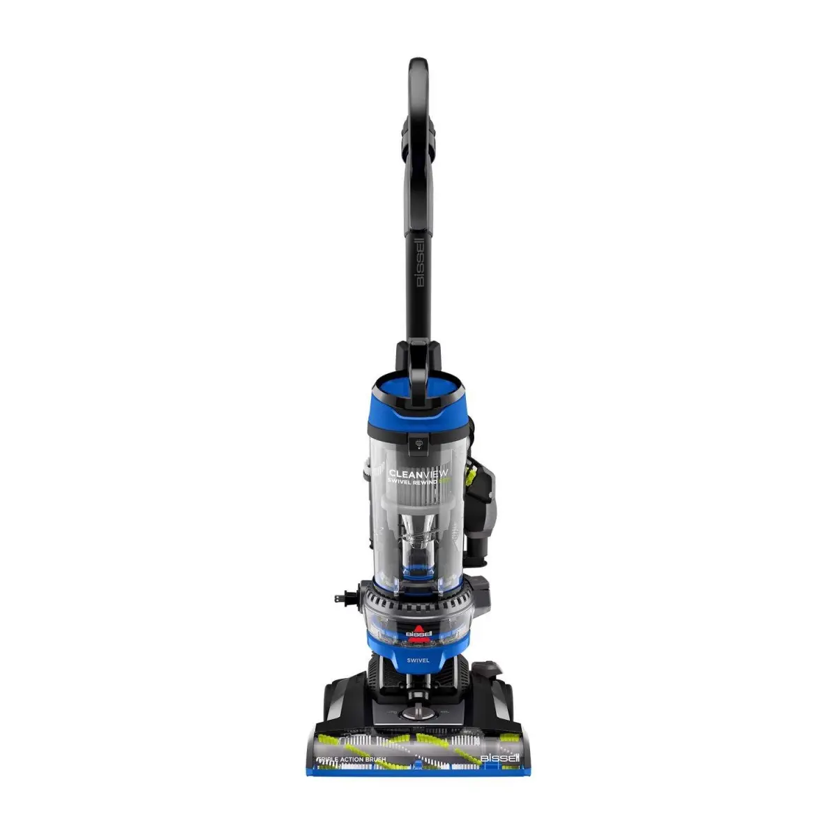 Bissell 1036552 CleanView Swivel Rewind Bagless Corded Cyclonic Filter Pet Vacuum with Active Extension Wand, Triple Action Brush Roll, 1L Capacity, 27ft Cord, Multi-Color, for Home Cleaning, Bagless Vacuums, Filter System Vacuums