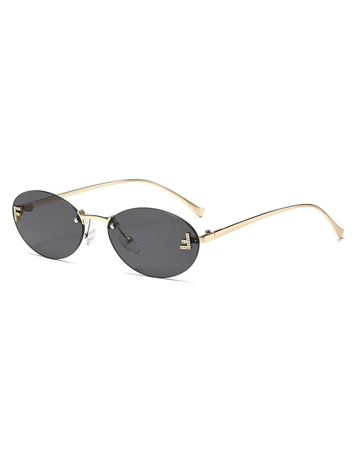Classic Ellipse Sunglasses for Men and Women, Trendy UV400 UV-Blocking Shades