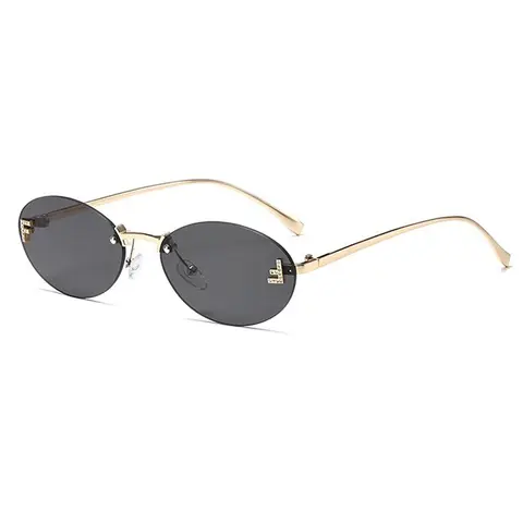 Classic Ellipse Sunglasses for Men and Women, Trendy UV400 UV-Blocking Shades, Trendy Casual Sunglasses