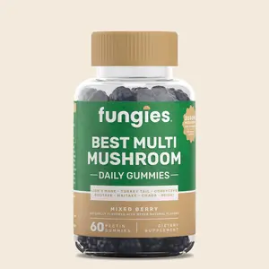 Multi Mushroom Gummies for Men & Women - Mushroom Supplement Includes Lion’s Mane, Cordyceps, Reishi, Chaga, Shiitake, Maitake & Turkey Tail - Gelatin-Free, Gluten-Free & Vegan Gummy Vitamins