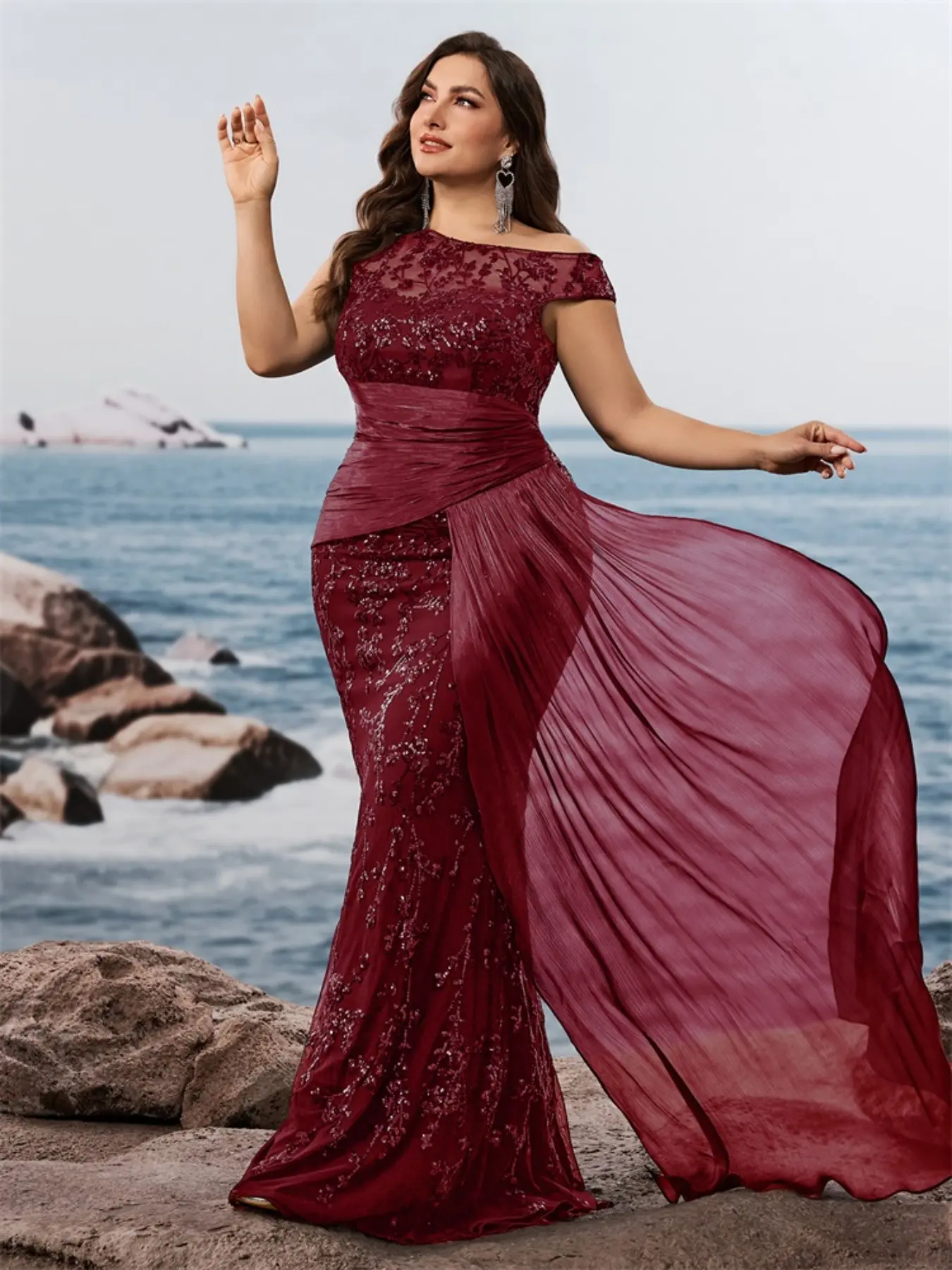 blue dress for baby girl Elegant Spaghetti Strap Open Back Bodycon Mermaid Stretchy Evening Dress