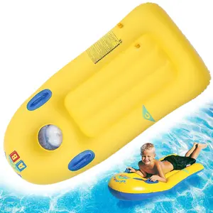 Inflatable bodyboard, children’s inflatable paddleboard, surf toy and water slide toy, 45x20-inch bodyboard with handles, summer swimming bodyboard, suitable for water slides, swimming pools and beaches