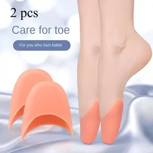 1pair Ballet Foot Tip Cover, Silicone Soft Anti-wear Toe Protector, Anti-pain Foot Pads For High Heels, Forefoot