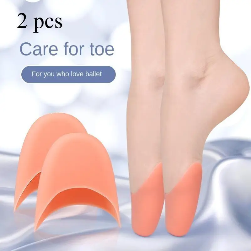 1pair Ballet Foot Tip Cover, Silicone Soft Anti-wear Toe Protector, Anti-pain Foot Pads For High Heels, Forefoot