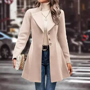 High End Female Coat Long Slim Trench Coat For Women��S England Single Breasted Khaki Women Windbreaker Larger Size Outwear