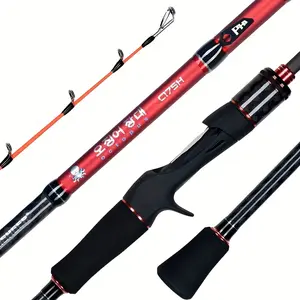 1.75m Saltwater Boat Fishing Rod, Titanium Tip T1000 Carbon Fiber Squid Rod, M/H Power 20-120g Octopus Fishing Pole