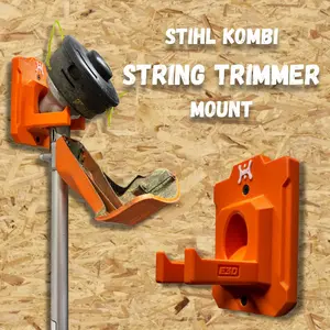 STIHL Kombi String Trimmer Attachment Compatible Wall Mount Hanger (for Kombi Model FS-KM)