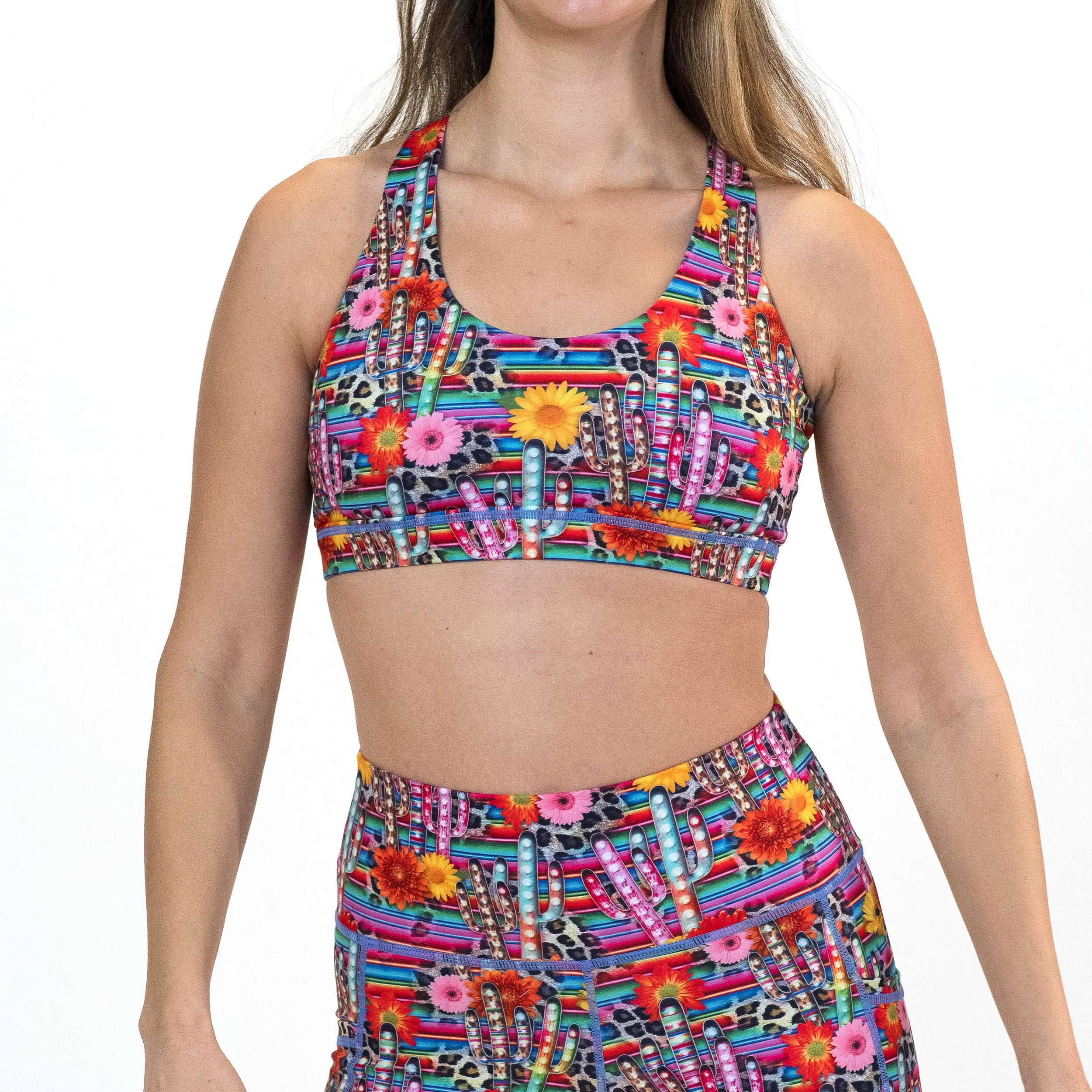Women's CVG Butterfly Back Strappy Sport Bra - Wild West Style Elegant Workout Clothes for Women, Gym Outfits, Workout Clothes Women