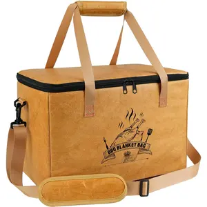 BBQ Blanket for Resting Meat,  Insulated Brisket Resting Blanket, Large Capacity BBQ Meat Blanket Bag with Adjustable  Strap,  Meat Insulated Resting Bag for BBQ Meat