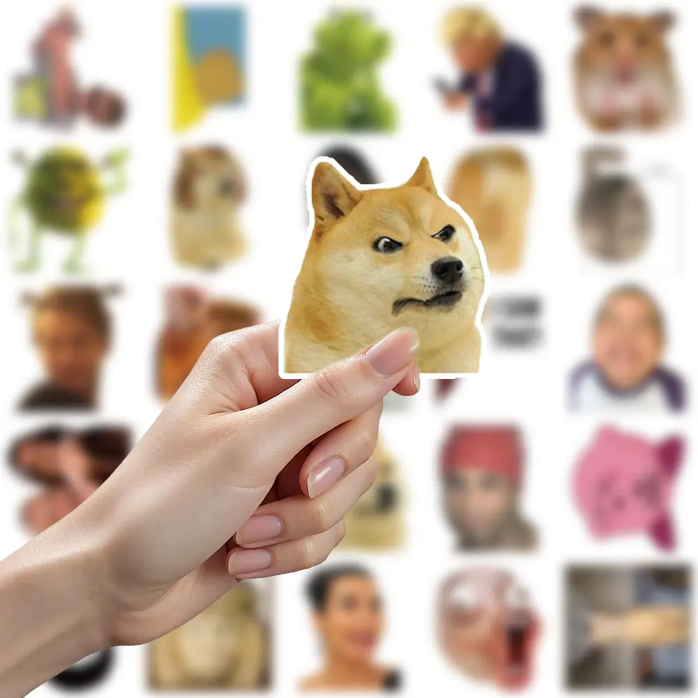 300PCS Funny Meme Animal Stickers - Waterproof Vinyl Decals for Laptop Water Bottle Phone Case, Cute Dog Cat Sticker Pack for Teens Adults, Fun Gag Gift for Kids College Students Cartoon Colorful