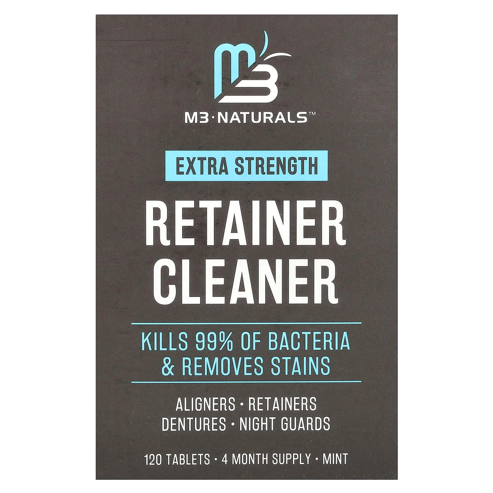 M3 Retainer Cleaner, Mint, 120 Tablets | HSA/FSA Eligible M3 Retainer Cleaner, Mint, 120 Tablets | HSA/FSA Eligible