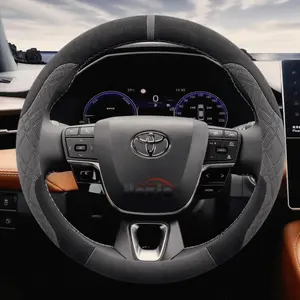 Suede Car Steering Wheel Cover for Toyota Camry Corolla RAV4 Highlander GR86 Signia 2023 2024 2025 Accessories