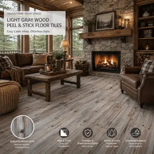 Vintage Wood Peel & Stick Floor Tiles (36-Pack)