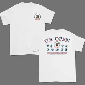 U.S. Open Oakmont Golf Shirt, For Men For Women, Breathable Fabric Sports Top, Vintage Unisex Cotton Apparel, Patriotic Style