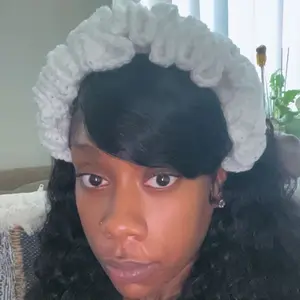 Crochet Ruffle Crown - White crochet Headband for Styling