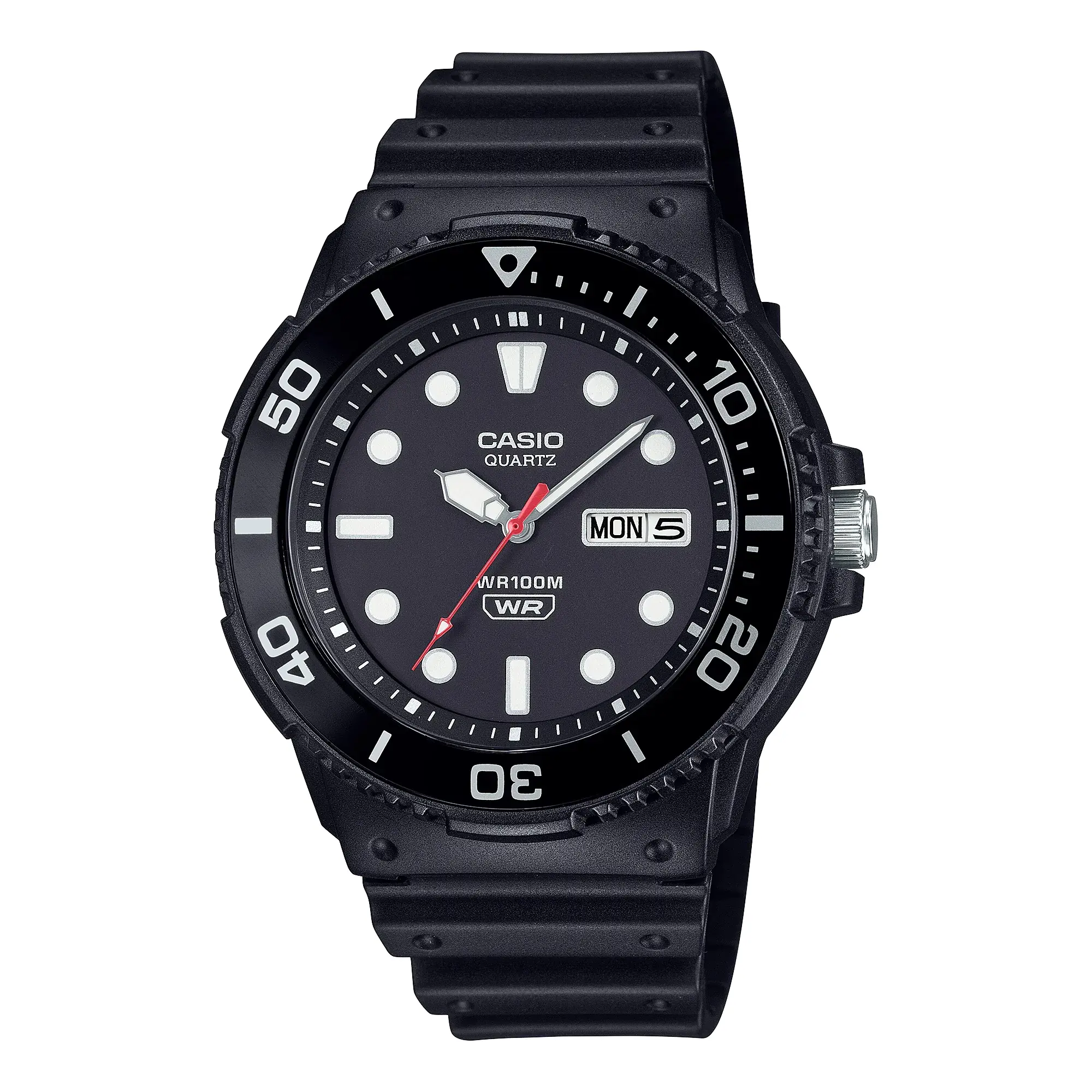 Casio Men’s Black Analog Watch with Black Dial - MRW-230H-1E1V