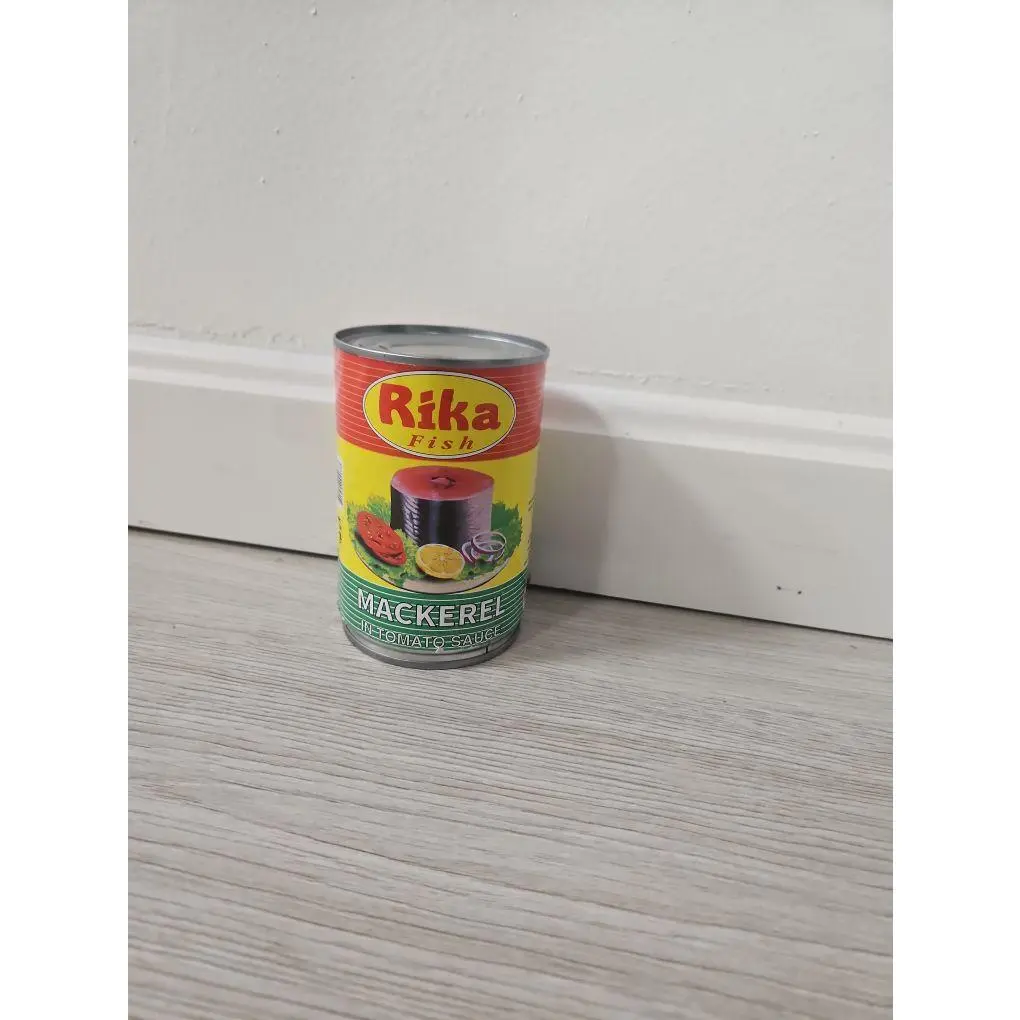 Rika Fish Mackerel in Tomato Sauce - 14 oz Can - Perfect for Recipes & Meals - Ready to Use