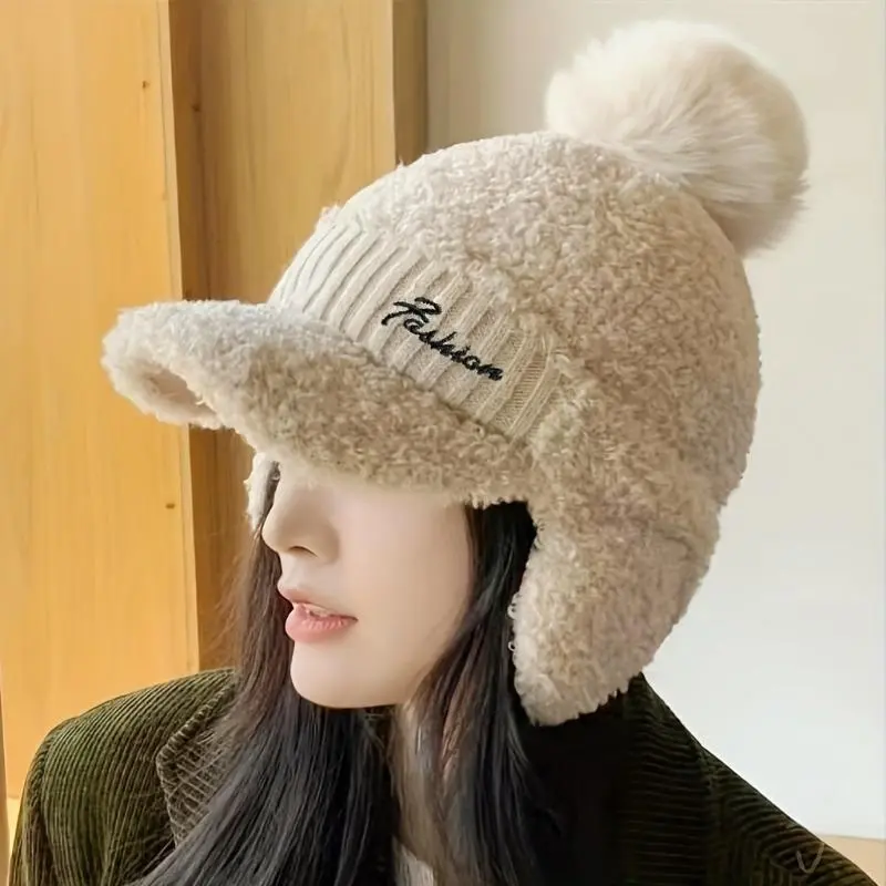 Unisex Winter Chunky Faux Fur Trapper Hat - Thermal, Windproof, with Furry Ear Flaps and Buckle, Fur Hats, Chunky Faux Fur Hats