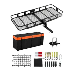 Summervibes VEVOR 70x 30x 6, Hitch Cargo Carrier, 500 lbs Capacity Hitch Cargo Carrier with Nighttime Reflective Reminder, Folding Hitch Mount Cargo Carrier with Hitch Lock for 2 Receiver, Fit for SUVsVEVOR Super Brand Day