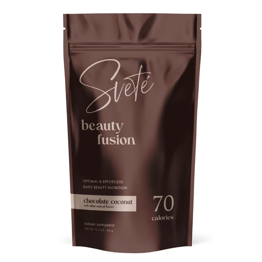 Svete Beauty Multi Collagen Superfood Peptides for Women Hydrolized Protein Powder Anti-Aging Skin, Hair, Probiotics, VIT C, Biotin, Hyaluronic Acid, CoQ10, Chocolate Keto Drink Skin Care