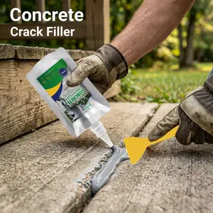 Concrete Crack Repair, Cement Crack Filler, Waterproof Self-Leveling Concrete Crack Filler, Seismic Wall Joint Filler, Fast-Drying Concrete Sealant, Invisible Waterproof Sealant
