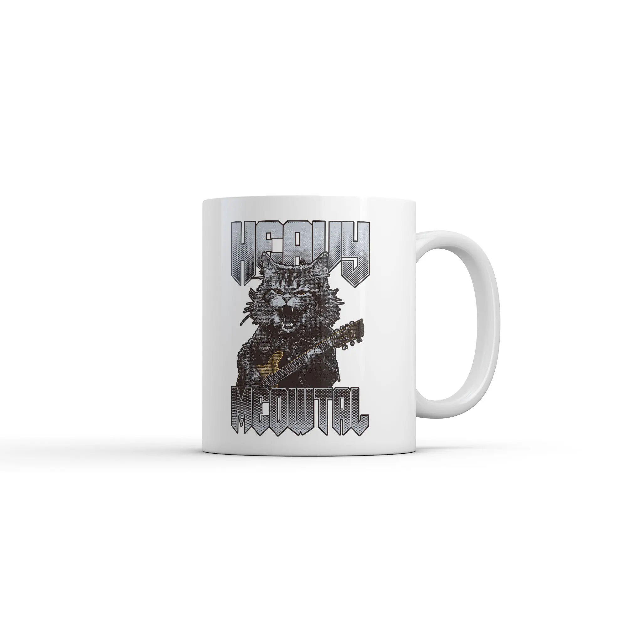 Heavy Meowtal Mug Funny Sarcastic Kitten Graphic Novelty Metal Music Coffee Cup - 11oz Funny Coffee Mugs Ceramic Printed Drinkware Cup Heavy Meowtal Mug Funny Sarcastic Kitten Graphic Novelty Metal Music Coffee Cup - 11oz Funny Coffee Mugs Ceramic Printed Drinkware Cup