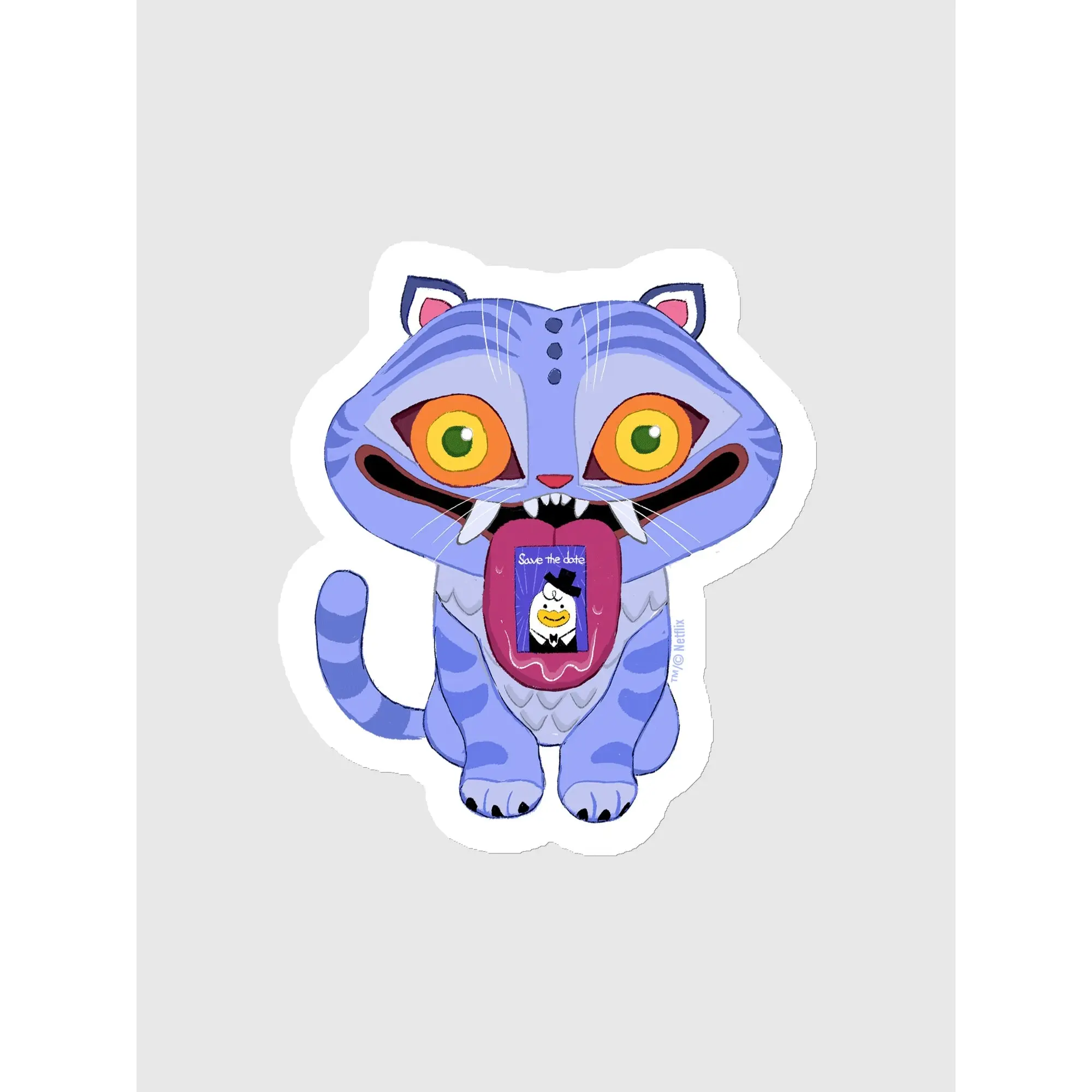 Netflix KPop Demon Hunters Derpy Tiger Magnet – Cute Collectible Fan Gift