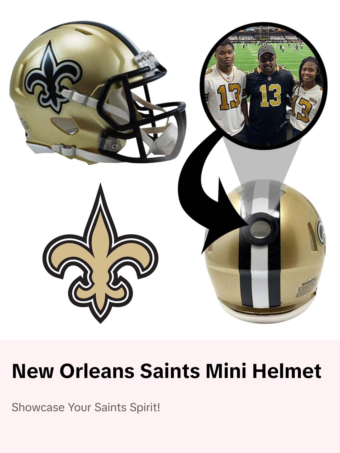 New Orleans Saints NFL Mini Helmet - Picture Inside
