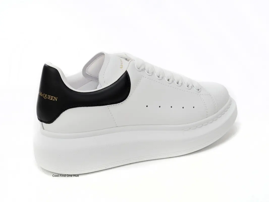 Street‑Hip‑Hop Style Unisex Low‑Top Lace‑Up Platform Sneakers, White Upper Black Leather Heel Thick‑Sole Trainers, Breathable Inner Lining, Height‑Boosting Silhouette, Modern Casual Shoes For Teens And Adults Indoor & Outdoor Use
