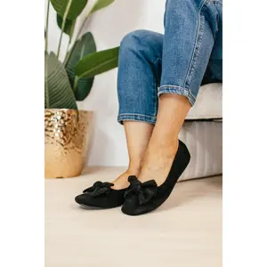 Corky's Black Faux Suede Sugar Rush Flats