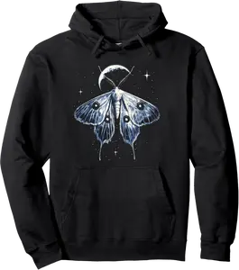 Luna Moth Pullover Hoodie - Jacobjbt Shop 60B0DPT2JTX9