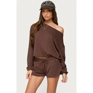 Edikted Women's Kordelia Off Shoulder Sweatshirt