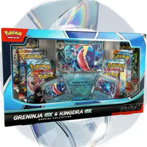 Pokemon Greninja EX & Kingdra EX Special Collection Box 8 Booster Packs Trading Card Game with 2 Foil Promo Cards 1 Oversize Card TCG Players