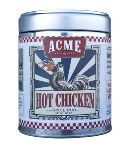 Acme Feed & Seed Nashville Hot Chicken Rub – 12oz Tin Can – Authentic Spicy Seasoning Blend for Bold Flavor – Gourmet Spice Mix for Fried Chicken, Wings, Grilled Meats & More – Perfect for BBQ & Home Cooking