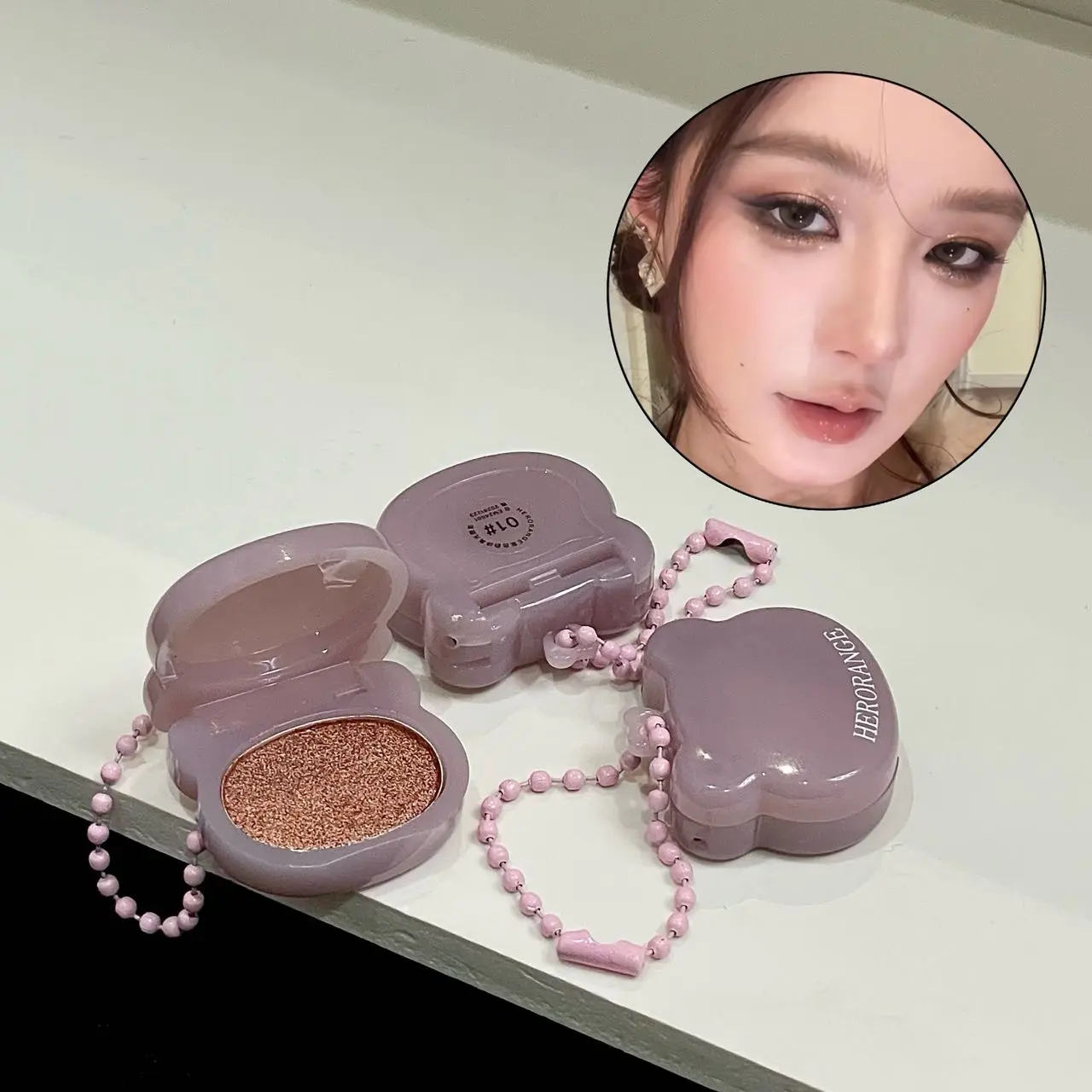 Neutral 4-Color Eyeshadow Palette, Quad Palette, Shimmer & Matte Finish, Silky Smooth Blendable Texture, Waterproof Sweatproof, Travel Size Compact Mini Palette for Daily Everyday Makeup
