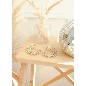 Meet Me At Midnight Rhinestone Earrings