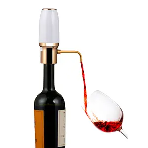 White & Gold Electric Wine Aerator - Wine Pourer