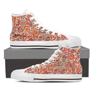 Retro Paisley High Top Sneakers