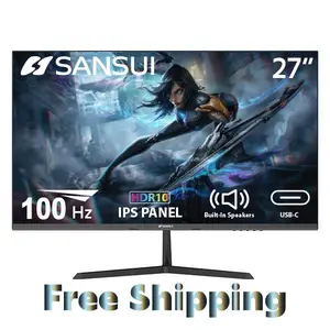 Sansui ES-27X3 Monitor 27inch 100hz Type-c/HDMI/DP FHD Built-in Speakers (Type-c and HDMI cables included)