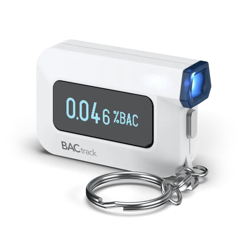 BACtrack C6 Keychain Breathalyzer - Professional-Grade BAC Monitor with Fuel Cell Sensor, Alkaline Batteries, Optional Wireless Bluetooth Connectivity, Compatible with iOS & Android, Ideal for Dinner Parties