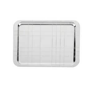 Graphik - Silver Plated - Rectangular Large Tray